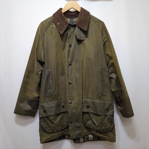 95年製 バブアー Barbour ビューフォート BEAUFORT メンズ C38 M相当 オイルドジャケット 英国製 イングランド オリーブ ヴィンテージ