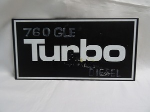 展示車用車種表示板（TURBO） 