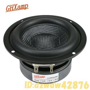 Hj2556: GHXAMP サブ ウーファー スピーカー ユニット 4インチ Hifi 4オーム 40W グラスファイバー 重低音 大型 1個