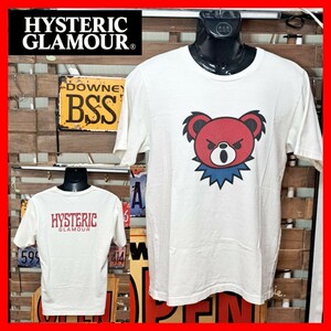 HYSTERIC GLAMOUR ヒステリックグラマー　ヒスベアー　ロゴプリント　半袖　Tシャツ　Ｍ　ホワイト