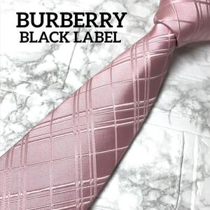 BURBERRY BLACKLABEL バーバリーブラックレーベル　 ネクタイ　ノバチェック　ピンク　チェック