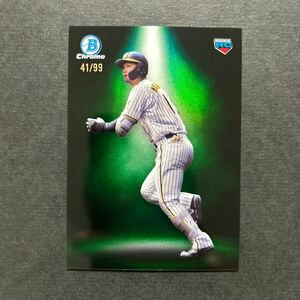 99枚限定 2023 Topps Bowman Chrome NPB 森下翔太 阪神タイガース Spotlight Green Refractor RC