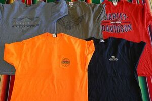 TS-PICK26 ハーレーダビッドソン HARLEY DAVIDSON プリントTシャツ バックプリント￥1～US古着卸セット業者まとめ売り