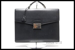 希少美中古■PRADA サフィアーノ レザー ビジネスバッグ ブリーフケース プラダ■1205hx4456658