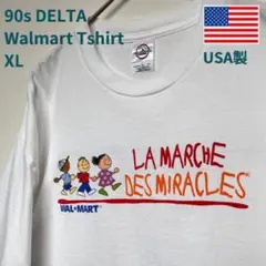 90s ビンテージ tシャツ デルタ USA製 ウォルマート 企業ロゴ XL