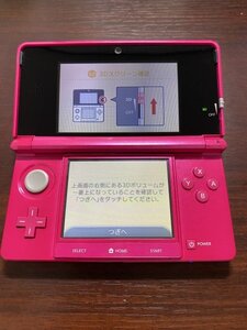 動作確認・初期化済 ニンテンドー3DS(CTR-001/グロスピンク) 本体 任天堂 Nintendo3DS a5