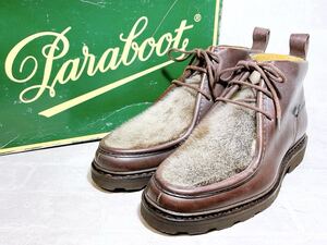 貴重!!【デッドストック】Paraboot パラブーツ ミカエルフォック(アザラシ毛) チロリアンブーツ UK8（約26.5cm） フランス製