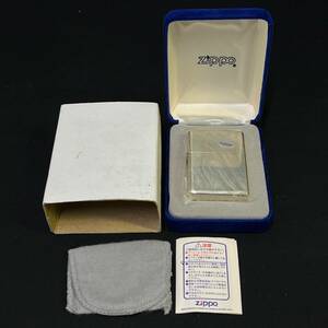 BEg195R 60 ③ 未使用 箱付き Zippo STERLING SILVER スターリング シルバー 2002 オイルライター 銀製品 USA