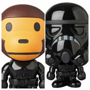 A BATHING APE BAPE×Star Wars VCDフィギュア 未使用 マイロ×SHADOW STORMTROOPER コラボ商品 メディコムトイ MEDICOM TOY