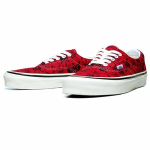 新品 VANS バンズ US企画 ERA 95 DX エラ アナハイムファクトリー 復刻 スカル ドクロ 赤 レッド US5（23cm）