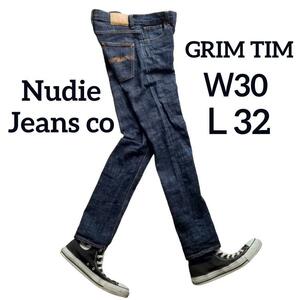 Nudie jeans ヌーディージーンズ GRIM TIM（48161-1165)W30L32 インディゴ Col.N932 スキニー スリム タイト グリムティム デニム