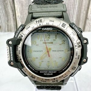 A2411-5-8 １円スタート 稼働品 クオーツ 美品　CASIO　カシオ　プロトレックメンズ腕時計 PRT-50アナデジ