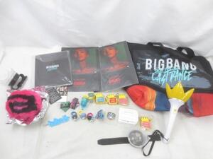 【同梱可】中古品 韓流 BIGBANG ペンライト トートバッグ ファーチャーム ステッカー ストラップ 等 グッズセット