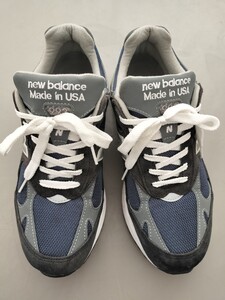 短時間着用のみ MR993NV New Balance US 8 26cm ニューバランス M993 NAVY ネイビー 紺色 スニーカー 靴 990 991 992 993 