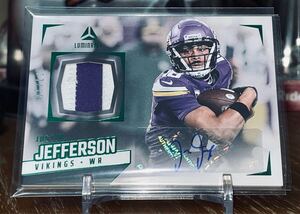 NFL Justin Jefferson 2024 Panini Luminance Jersey Auto Prime Green /10 #4 Minnesota Vikings WR 10枚限定