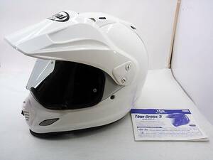 【送料無料】2020年製 Arai アライ TOUR-CROSS 3 ツアークロス3 グラスホワイト Lサイズ ヘルメット