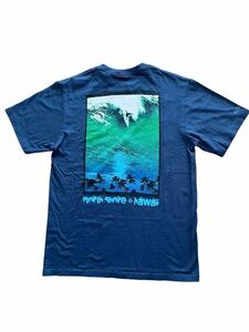 ●●vintage crazy shirts クレイジーシャツ north shore HAWAII ノースショア ハワイ ビッグウェーブ サーフT サイズS 紺ネービー●●