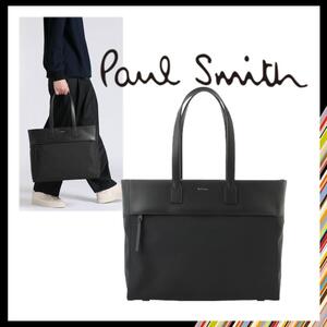 ○★新品 未使用 Paul Smith ビジネスカジュアル トートバッグ 黒○●