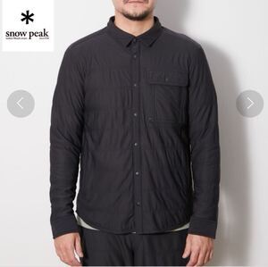 snow peak　Flexible Insulated Shirt スノーピーク フレキシブル インサレーション 中綿シャツ 1 ブラック 長袖 