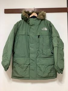 か1549 THE NORTH FACE ノースフェイス マクマードパーカ ダウンジャケット M グリーン 0401107 