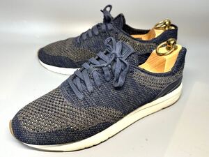 【即決】COLE HAAN コールハーン メンズ 8.5 27cm程度 C27763 スニーカー ネイビー 靴 くつ カジュアル 綿 軽量 カジュアル グランドプロ