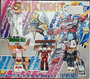 チープトイ　SUN KNIGHT 3in1 太陽の騎士サンナイト　クロスエイダー式3体合体　ガンダム,エヴァ,トランスフォーマー　パチ　当時物