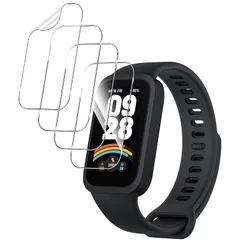 【4枚セッ】For Xiaomi Band 9 Active フィルム Mosasa Xiaomi Smart Band 9 Active 保護フィルム 24時間自動修復技術 柔らかい気泡ゼロ 指紋防止高感度 飛散防止 反射低減