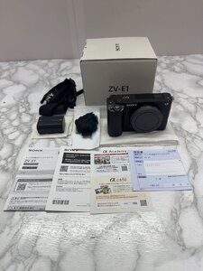 ♪超美品【ソニー Vlog用カメラ レンズ交換式VLOGCAM フルサイズ ミラーレス一眼カメラ ZV-E1 ボディ レンズなし】OK18376