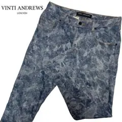 VINTI ANDREWS ブリーチ加工 ストレッチ デニム