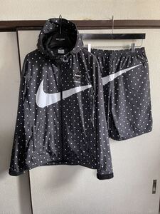 【良品】【セットアップ】 FCRB NIKE f.c real bristol エフシーレアルブリストル ナイキ POLKA DOT PRACTICE JACKET + SHROTS ブルゾン 黒