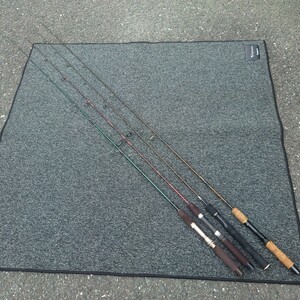 93売切 ルアーロッド 2ピース 4本まとめて HARRIER180LS JUGGLER EXⅢ S562 BASS POINT165 BASS Buster VⅡ180UL