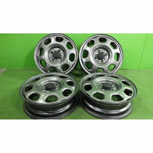 SUZUKI/スズキ ハスラー 純正スチールホイール 15x4.5J 4穴 100 +45 4本SET◆中古 若干の傷,腐食あり◆白石区手渡し可◆6040502E01SK03