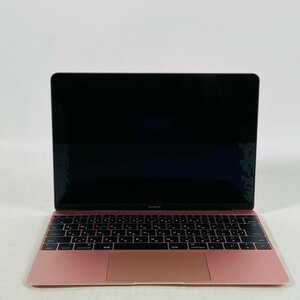 ☆ ジャンク MacBook 12インチ (Early 2016) ローズゴールド MMGL2J/A