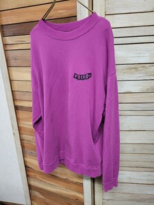 VOLCOM ボルコム スウェット トレーナー ロゴ 紫 パープル メンズ size S