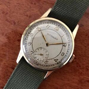 【 WITTNAUER 】10K RollGold 手巻き ウィットナー ロンジン REVUE社製の手巻きムーブメントCal.11TN LONGINES