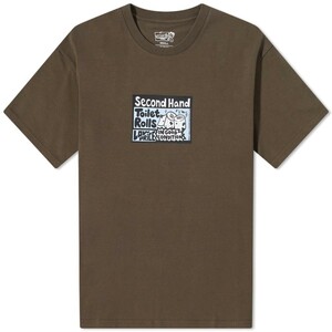 POLAR SKATE CO. ポーラースケート カンパニー CLASSIFIEDS グラスフィールズ T-SHIRT Tシャツ tee Brown ブラウン 新品 未使用 S サイズ