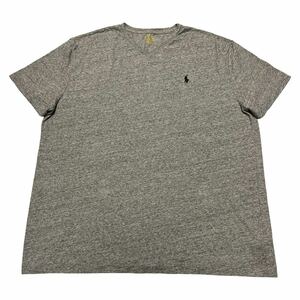 POLO RALPH LAUREN ポロラルフローレン 半袖Tシャツ Vネック グレー XL