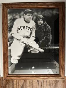 【一点限り！送料無料！】元祖二刀流 ベーブ・ルース クレア・ルース 夫婦ツーショット 写真 Babe Ruth and Claire Ruth