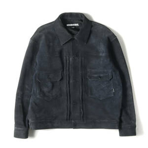 NEIGHBORHOOD ネイバーフッド ジャケット サイズ:M 22AW 汚しエイジング加工 カウスウェード 2ndタイプ ジャケット (SUEDE TYPE-2 JACKET)