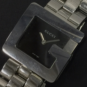 グッチ Gフェイス クォーツ 腕時計 ボーイズサイズ ブラック文字盤 ファッション小物 ブランド雑貨 GUCCI