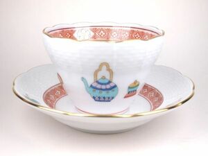 HEREND ヘレンド 東方の宝 ヘレンドジャパン限定品 オリエンタル カップ&ソーサー 煎茶碗 中国趣味 茶器図 ジャパニーズティー HR-THO-3