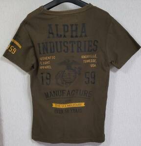 ALPHA INDUSTRIES●アルファ●Ｔシャツ●М