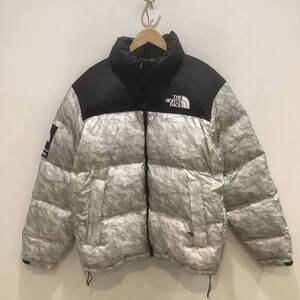 SUPREME シュプリーム ノースフェイス ダウンジャケット 2019A/W 091806l XHorth Face Huptse Jacket ペーパーヌプシ グレー M 691330 