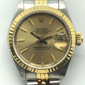 【中古】ロレックス ROLEX 69173 デイトジャスト シルバー ゴールド R番 自動巻き[240017615874]