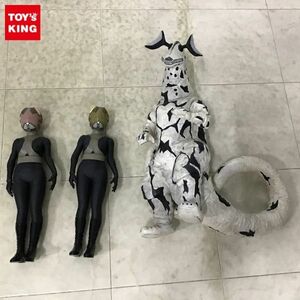 1円〜 ジャンク ソフビ フィギュア ビリケン商会 エレキング、エクスプラス 大怪獣シリーズ ウルトラセブン編 ピット星人