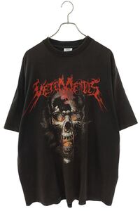 ヴェトモン Tシャツ 17AW OVERSIZED HEAVY METAL PRINT TEE サイズ:S オーバーサイズヘビーメタルスカルプリントTシャツ 中古 SB01