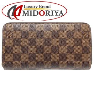 LOUIS VUITTON ルイヴィトン ダミエ 長財布 ジッピーウォレット N41661 エベヌ/180845【中古】