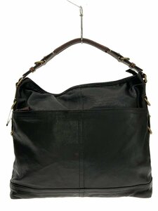 COACH◆ショルダーバッグ/レザー/BLK/無地/J1193-70189