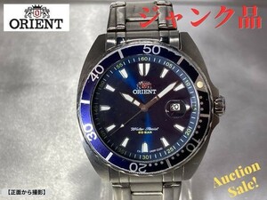 【可動品】 ORIENT オリエント 腕時計 CXU N9P-C8 ネイビー色 ジャンク品