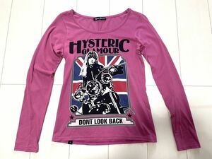 希少 HYSTERIC GLAMOUR ヒステリックグラマー バイクガール ロンＴ カットソー　Ｔシャツ 名作　人気 NO.22040